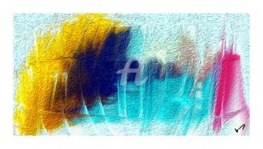 Digital Arts titled "icecave" by Tezkanart, Original Artwork, Digital Painting