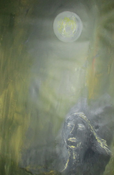 Painting titled "Seeing" by Volker Mersch, Original Artwork, Oil