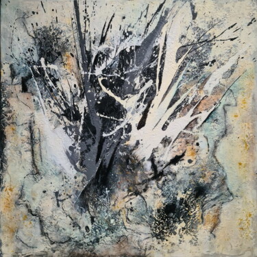 Malerei mit dem Titel "Eruption 2" von Volker Senzel, Original-Kunstwerk, Acryl