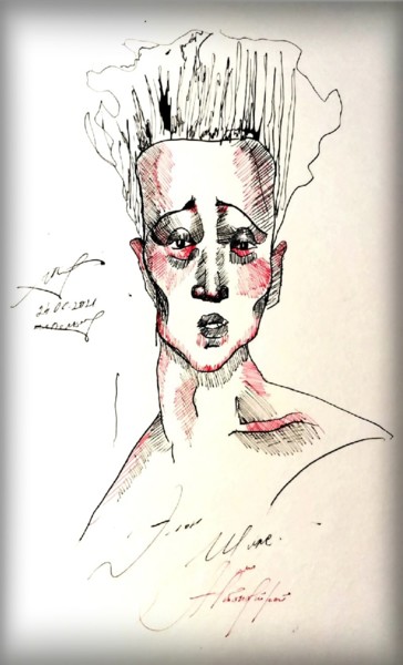 Эгон Шиле Pintura titulada "Эгон Шиле" por Илья Волков, Obra de arte original, Tinta
