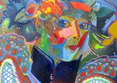 Ζωγραφική με τίτλο "взгляд из прошлого" από Владимир Черемных, Αυθεντικά έργα τέχνης, Λάδι