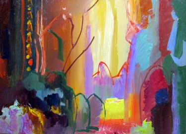 Картина под названием "пейзаж=без названия…" - Владимир Черемных, Подлинное произведение искусства, Масло