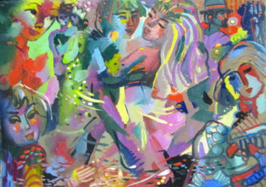 Картина под названием "в ритме танца или н…" - Владимир Черемных, Подлинное произведение искусства, Масло