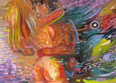 Картина под названием "рождение страсти-002" - Владимир Черемных, Подлинное произведение искусства, Масло