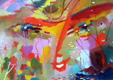 Картина под названием "королева осеннего л…" - Владимир Черемных, Подлинное произведение искусства, Масло