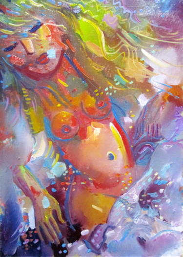 Картина под названием "сон-001" - Владимир Черемных, Подлинное произведение искусства, Масло