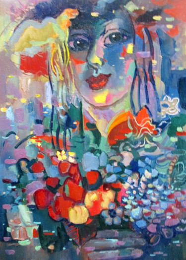 Pintura titulada "ожидаемое появление…" por Vladimir Cheremnykh, Obra de arte original, Oleo