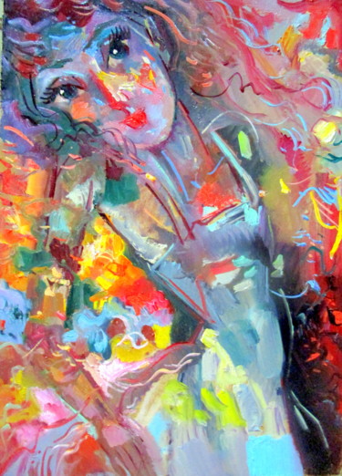 Картина под названием "рождение-004" - Владимир Черемных, Подлинное произведение искусства, Масло