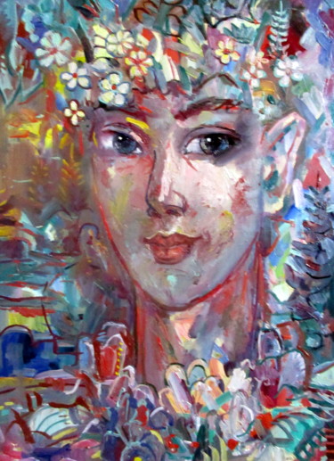 Картина под названием "личность-004 или  м…" - Владимир Черемных, Подлинное произведение искусства, Масло