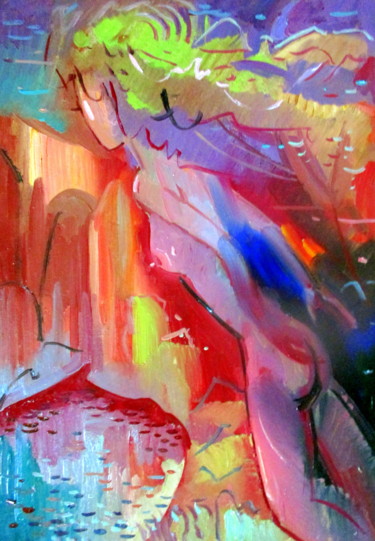 Картина под названием "=королева осеннего…" - Владимир Черемных, Подлинное произведение искусства, Масло