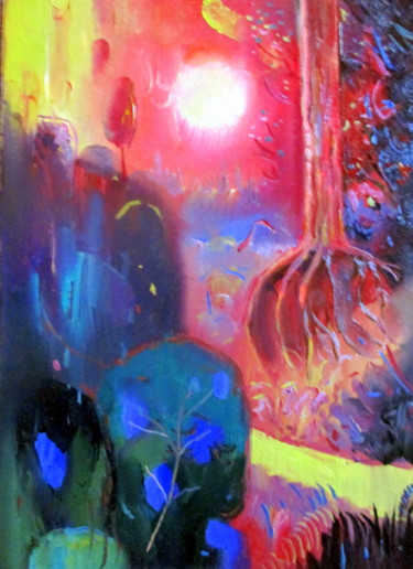 Картина под названием "романтический пейза…" - Владимир Черемных, Подлинное произведение искусства, Масло
