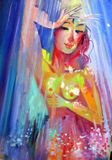 Картина под названием "в душе-004" - Владимир Черемных, Подлинное произведение искусства, Масло