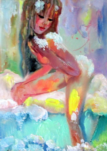 Картина под названием "выход из ванны...." - Владимир Черемных, Подлинное произведение искусства, Масло