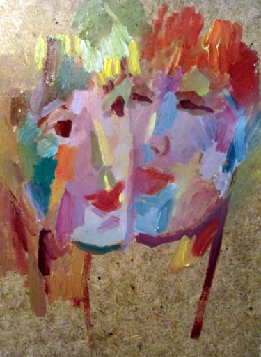 Картина под названием "из серии=двое=" - Владимир Черемных, Подлинное произведение искусства, Масло