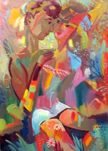 Картина под названием "-признание=" - Владимир Черемных, Подлинное произведение искусства, Масло