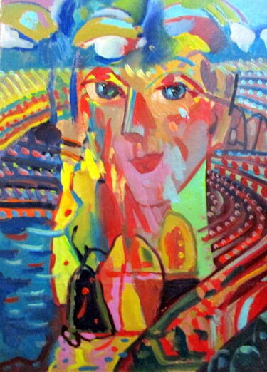 Peinture intitulée "королева полей и лу…" par Vladimir Cheremnykh, Œuvre d'art originale, Huile