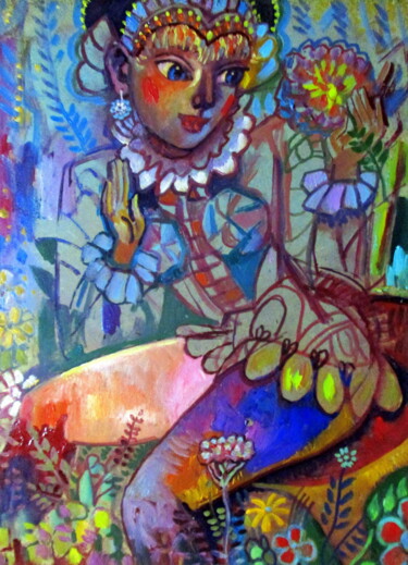 Pintura titulada "=эротическая сказка=" por Vladimir Cheremnykh, Obra de arte original, Oleo