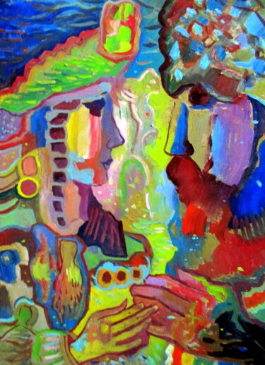 Картина под названием "=бальзаковский возр…" - Владимир Черемных, Подлинное произведение искусства, Масло