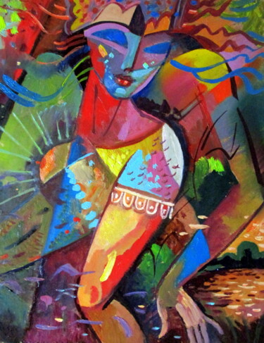 Peinture intitulée "24х30=праздник эрот…" par Vladimir Cheremnykh, Œuvre d'art originale, Huile