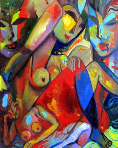 Картина под названием "эротическая рапсоди…" - Владимир Черемных, Подлинное произведение искусства, Масло