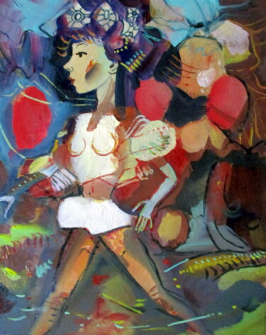 Картина под названием "=без названия=или н…" - Владимир Черемных, Подлинное произведение искусства, Масло