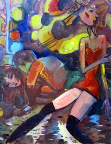 Картина под названием "=без  названия-   и…" - Владимир Черемных, Подлинное произведение искусства, Масло