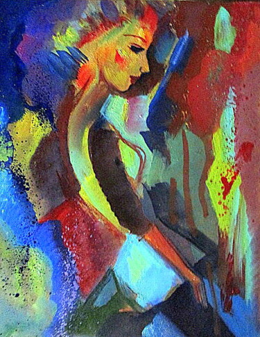 Pintura titulada "=без названия  -007…" por Vladimir Cheremnykh, Obra de arte original, Oleo