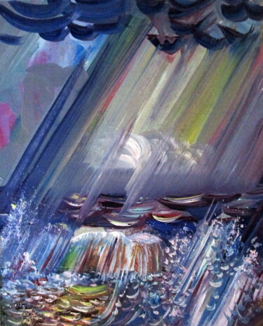 Картина под названием "=морской пейзаж=24х…" - Владимир Черемных, Подлинное произведение искусства, Масло