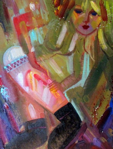 Картина под названием "=соблазнительница-2…" - Владимир Черемных, Подлинное произведение искусства, Масло