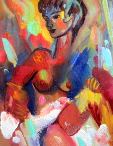 Картина под названием "=эротическое фэнтез…" - Владимир Черемных, Подлинное произведение искусства, Масло