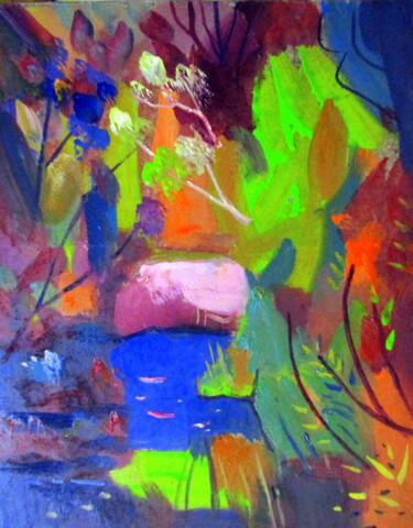 Картина под названием "пейзаж=без названия…" - Владимир Черемных, Подлинное произведение искусства, Масло