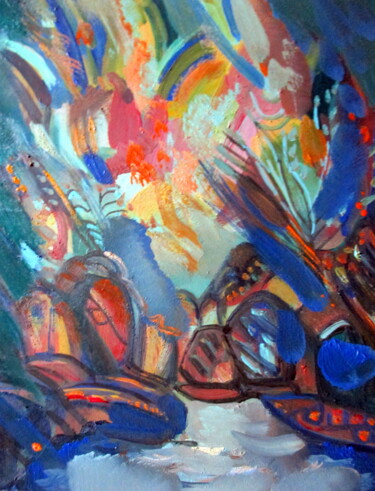 Картина под названием "=серия  вечерние  м…" - Владимир Черемных, Подлинное произведение искусства, Масло