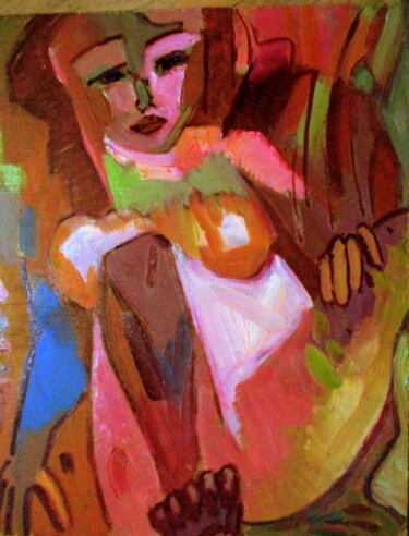 Peinture intitulée "=эротический этюд-0…" par Vladimir Cheremnykh, Œuvre d'art originale, Huile