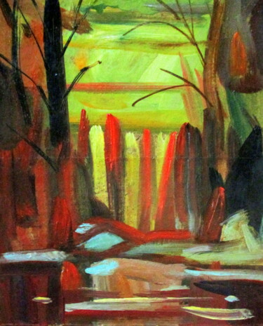 Painting titled "=весна приближается=" by Vladimir Cheremnykh, Original Artwork, Oil