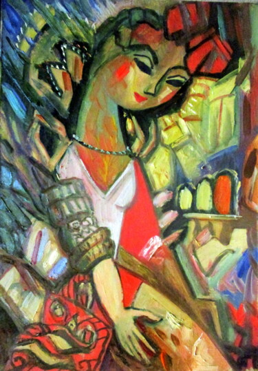 Картина под названием "=без названия или о…" - Владимир Черемных, Подлинное произведение искусства, Масло