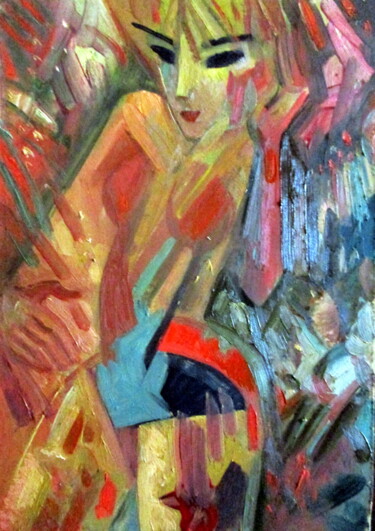 Painting titled "=образ-003=" by Vladimir Cheremnykh, Original Artwork, Oil