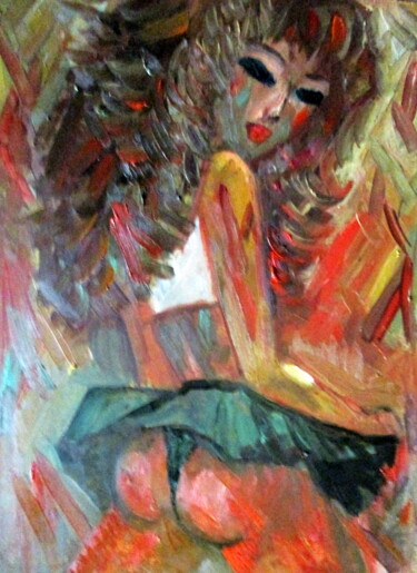 Peinture intitulée "=соблазнительница-0…" par Vladimir Cheremnykh, Œuvre d'art originale, Huile