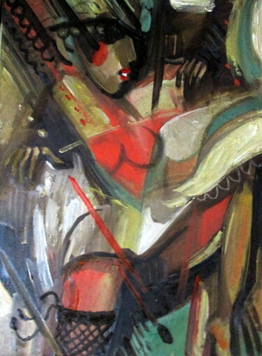 Painting titled "=образ-007=" by Vladimir Cheremnykh, Original Artwork, Oil