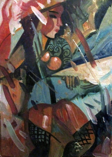 Peinture intitulée "=без названия-0029=" par Vladimir Cheremnykh, Œuvre d'art originale, Huile