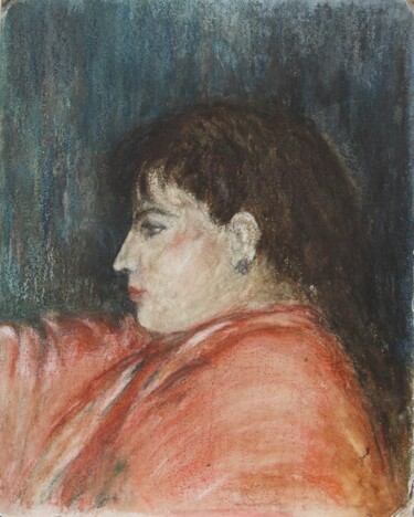 Painting titled "5, Natasha before c…" by Volodymyr Chukhas, Original Artwork, Pastel