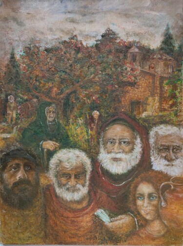 Schilderij getiteld "26, St. Nicholas af…" door Volodymyr Chukhas, Origineel Kunstwerk, Olie