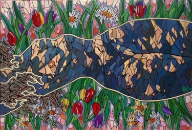 Pintura intitulada "Весна" por Volodymyr Kolesnykov, Obras de arte originais, Óleo