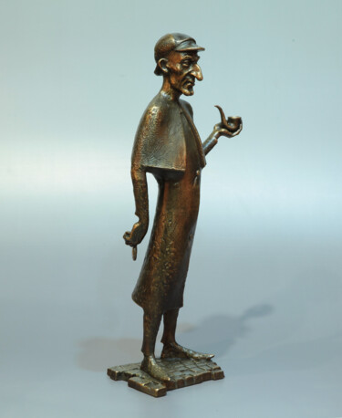 Sculpture titled "Sherlock" by Volodymyr Mykytenko, Original Artwork, Bronze