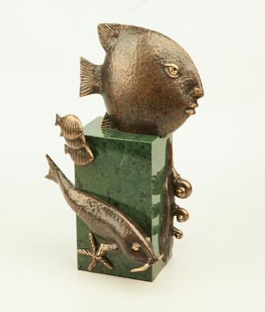 Escultura intitulada "Aquarium" por Volodymyr Mykytenko, Obras de arte originais, Bronze