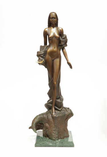 Sculptuur getiteld "Forest Fairy" door Volodymyr Mykytenko, Origineel Kunstwerk, Bronzen