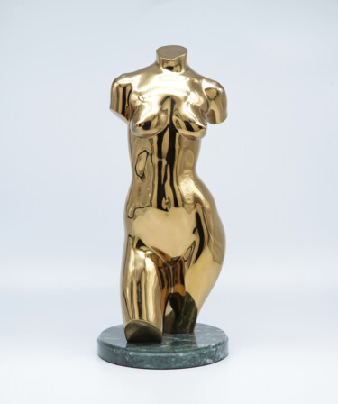 Sculptuur getiteld "female torso" door Volodymyr Mykytenko, Origineel Kunstwerk, Bronzen