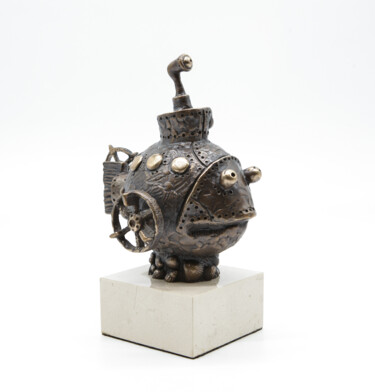 Escultura intitulada "Рибка-човен" por Volodymyr Mykytenko, Obras de arte originais, Bronze