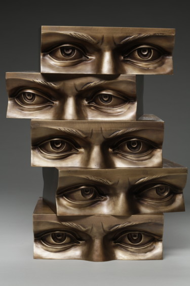 Big brother Sculpture titled "Big brother" by Volodymyr Tsisaryk, Original Art, Bronze