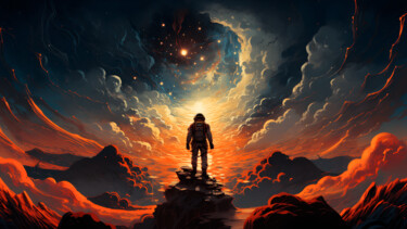 Digital Arts titled "Infinite Horizons" by Volodymyr Yaremchuk, Original Artwork, Digital Painting