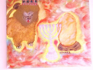 Peinture intitulée "Hanouka" par Andréa, Œuvre d'art originale